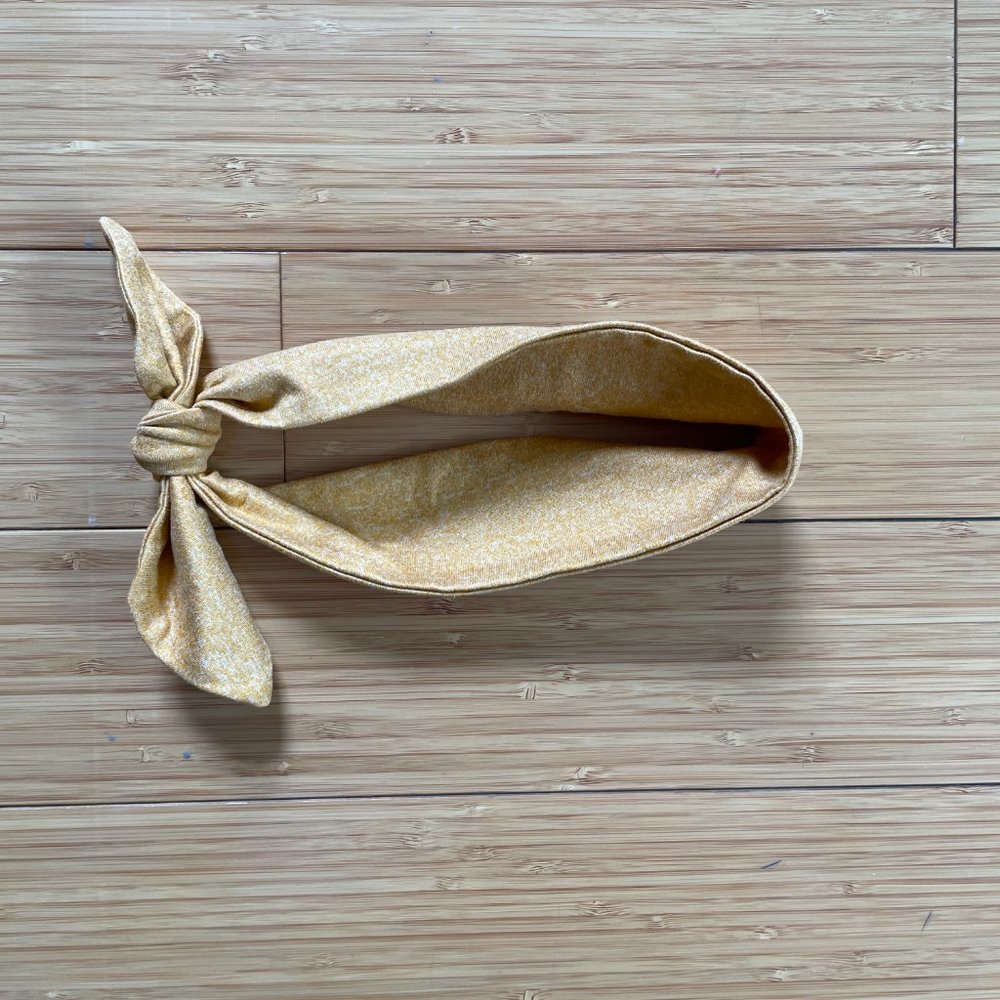 Marigold Cotton Tie Headband - Picture 3 of 4